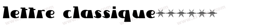 Lettre Classique字体转换